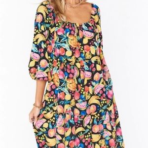 Show Me Your Mumu Fruity Tango Midi Dress in XS